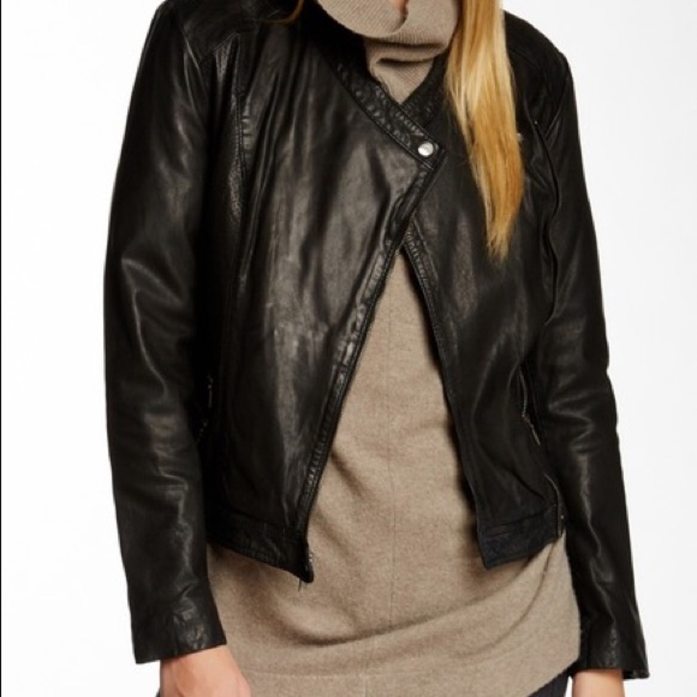 Cole Haan Genuine Leather Jacket Women’s XS NWOT